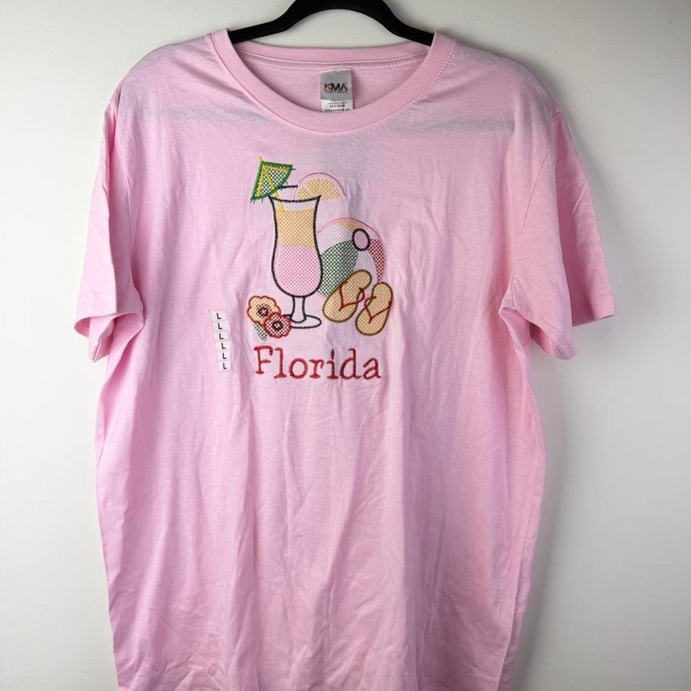 Florida Tourist Graphic Tshirt Women's Large Beach Theme